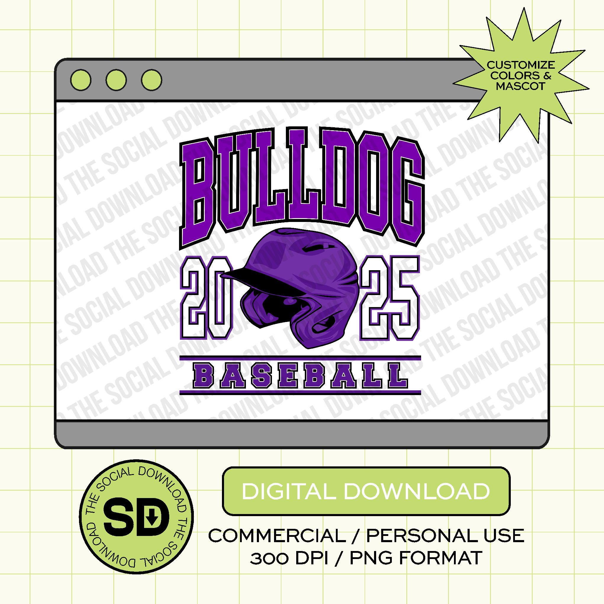 Vintage Baseball Team Custom PNG File (BB1023)