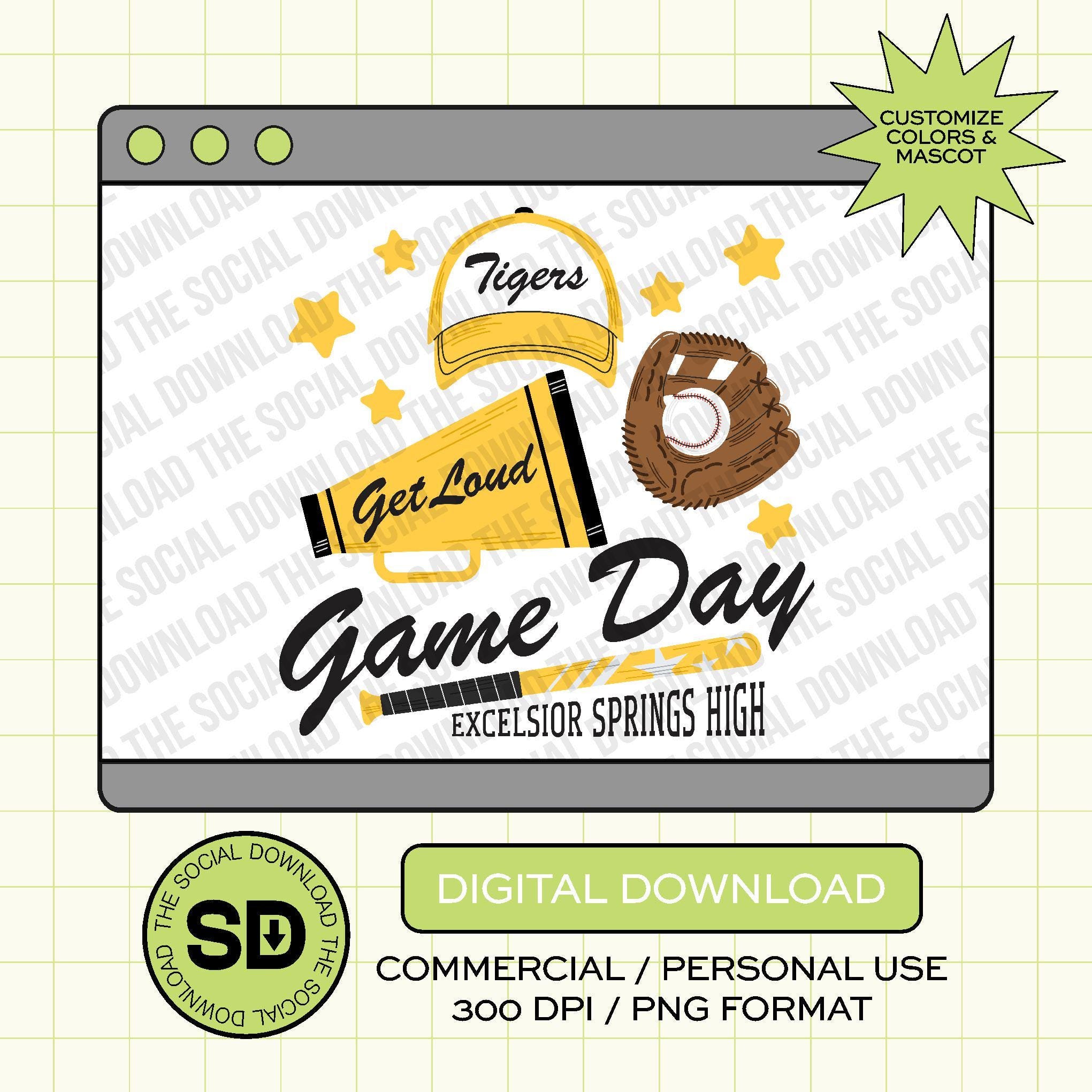 Baseball Icons Custom PNG File (BB1026)