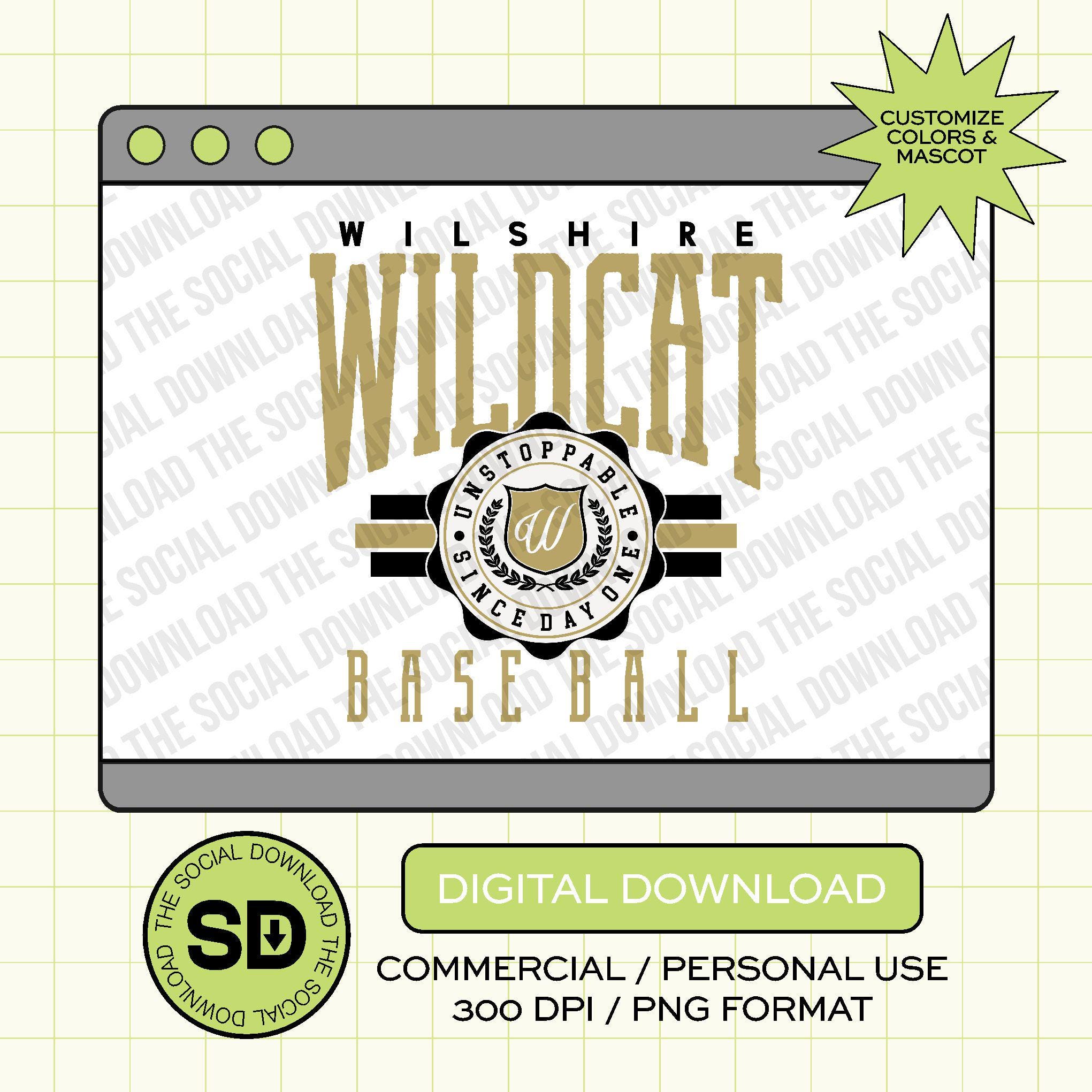 Vintage Baseball Badge Custom PNG File (BB1035)