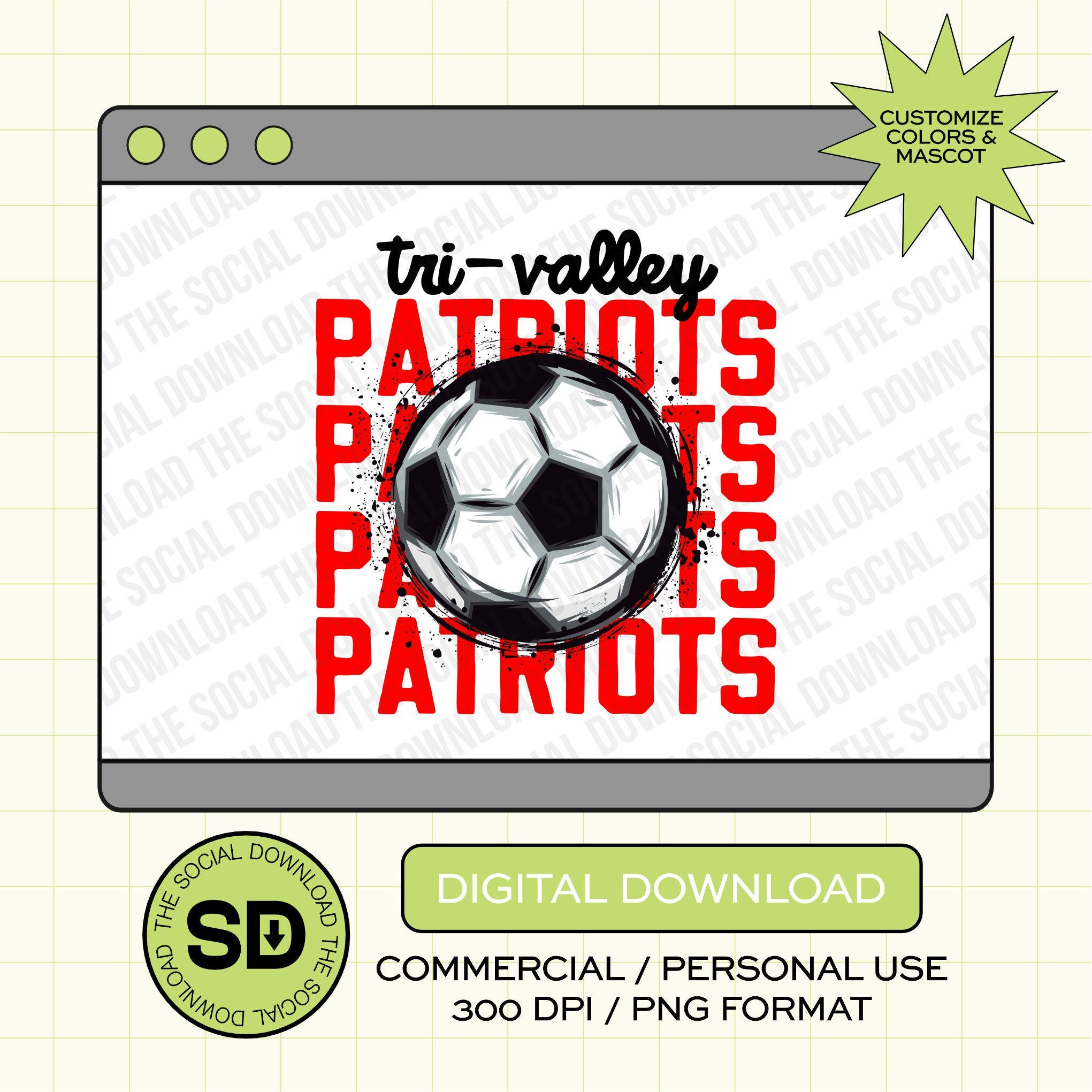 Splatter Soccer Custom School Spirit PNG File (SOCCER1005)