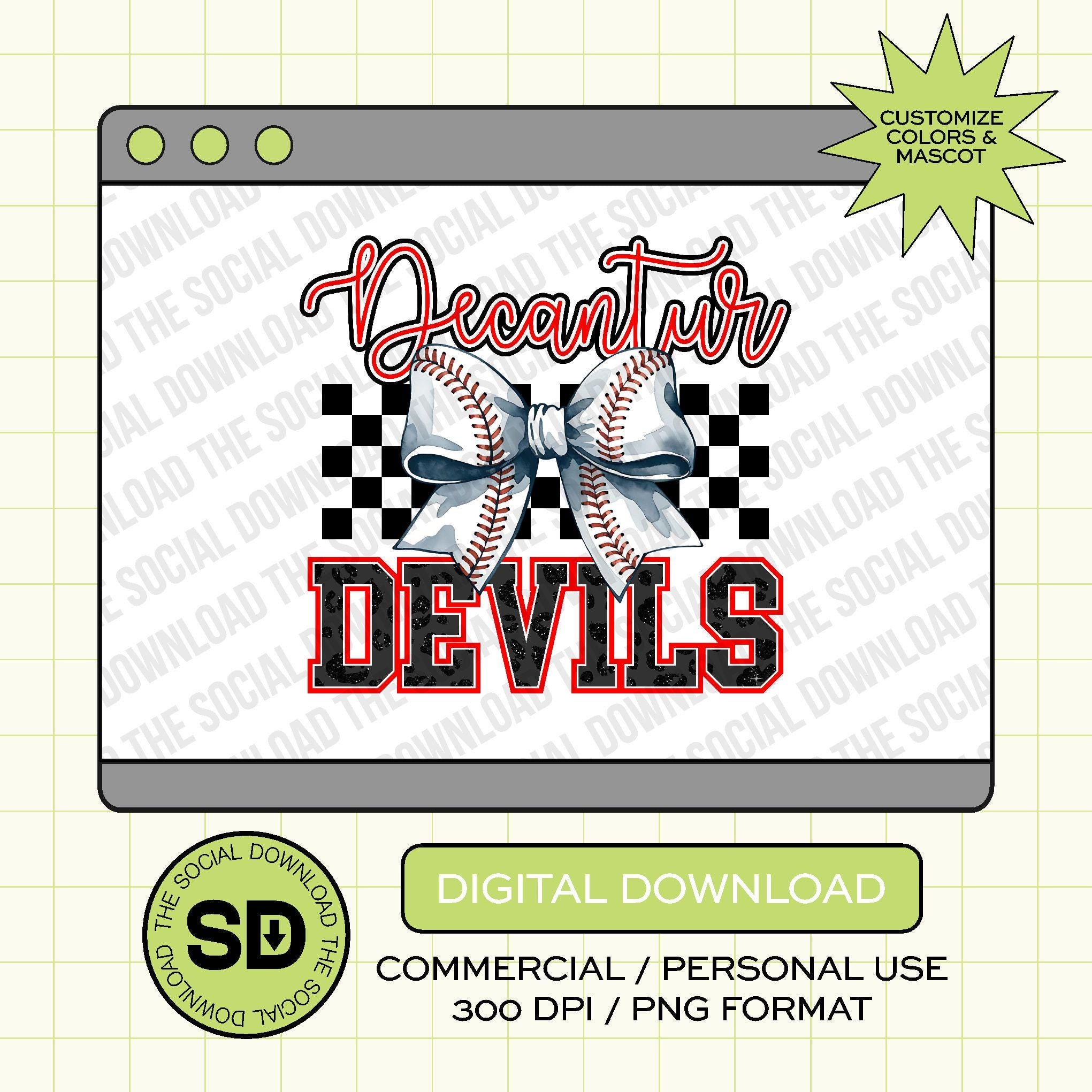 Checkered and Glitter Leo Baseball Custom PNG File (BB1031)