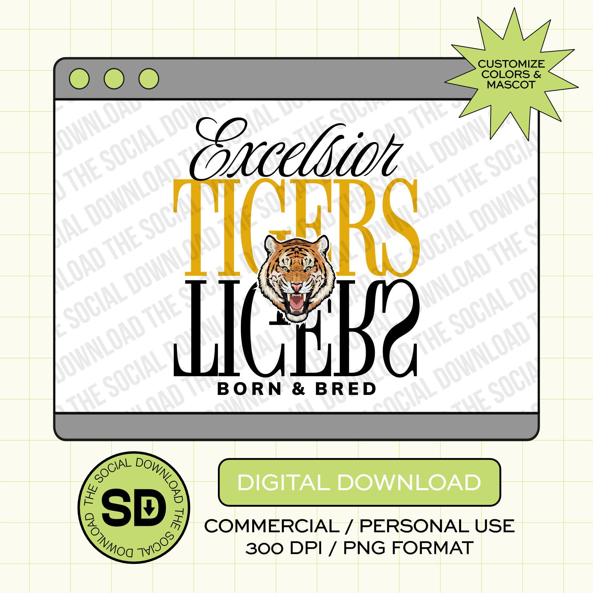 Flipped Mascot Custom School Spirit PNG Download File, custom school png, spirit png, DTF, Sublimation, DTG (SW1162)
