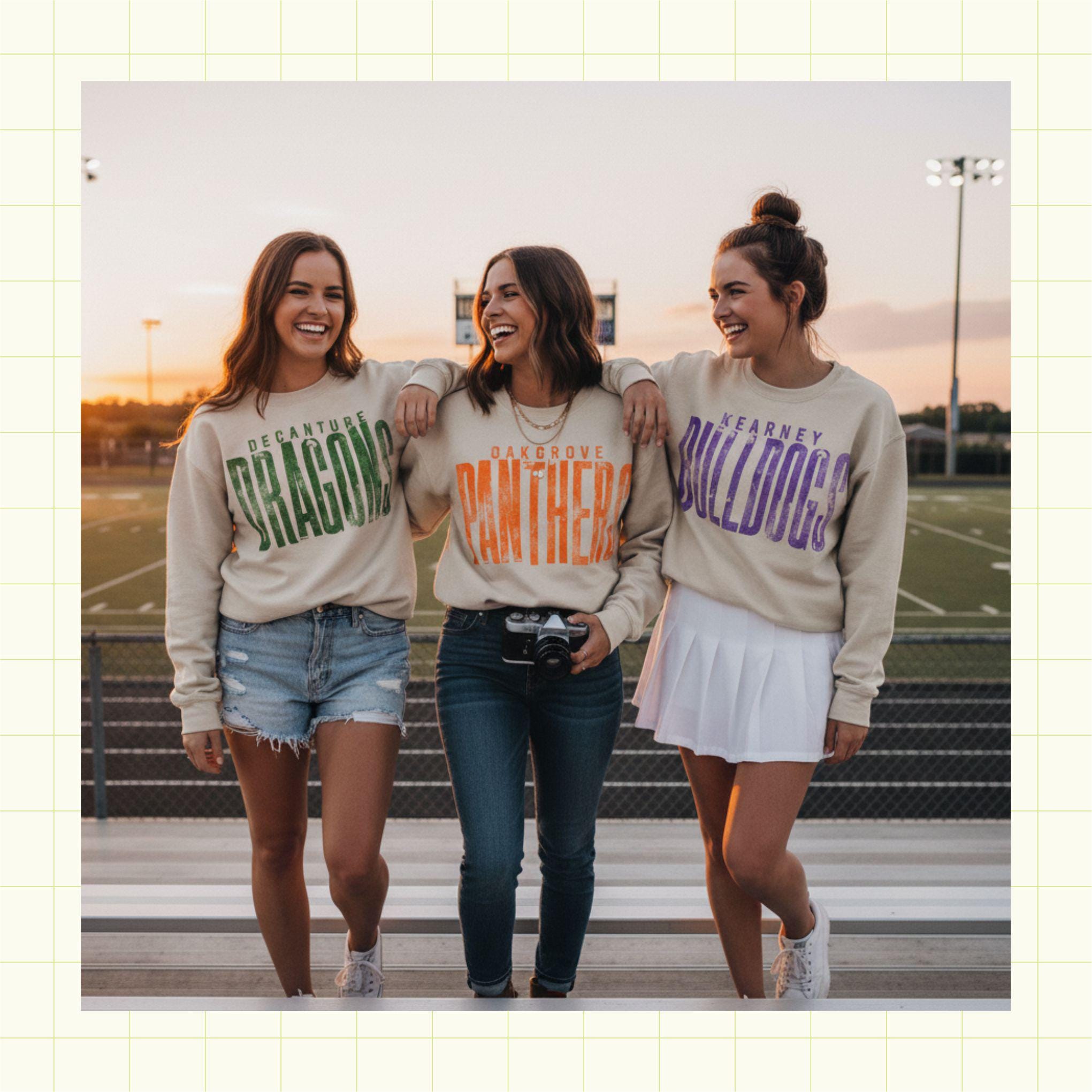 Distressed Skinny Mascot Custom School Spirit PNG Download File, custom school png, spirit png, DTF, Sublimation, DTG (SW1166)
