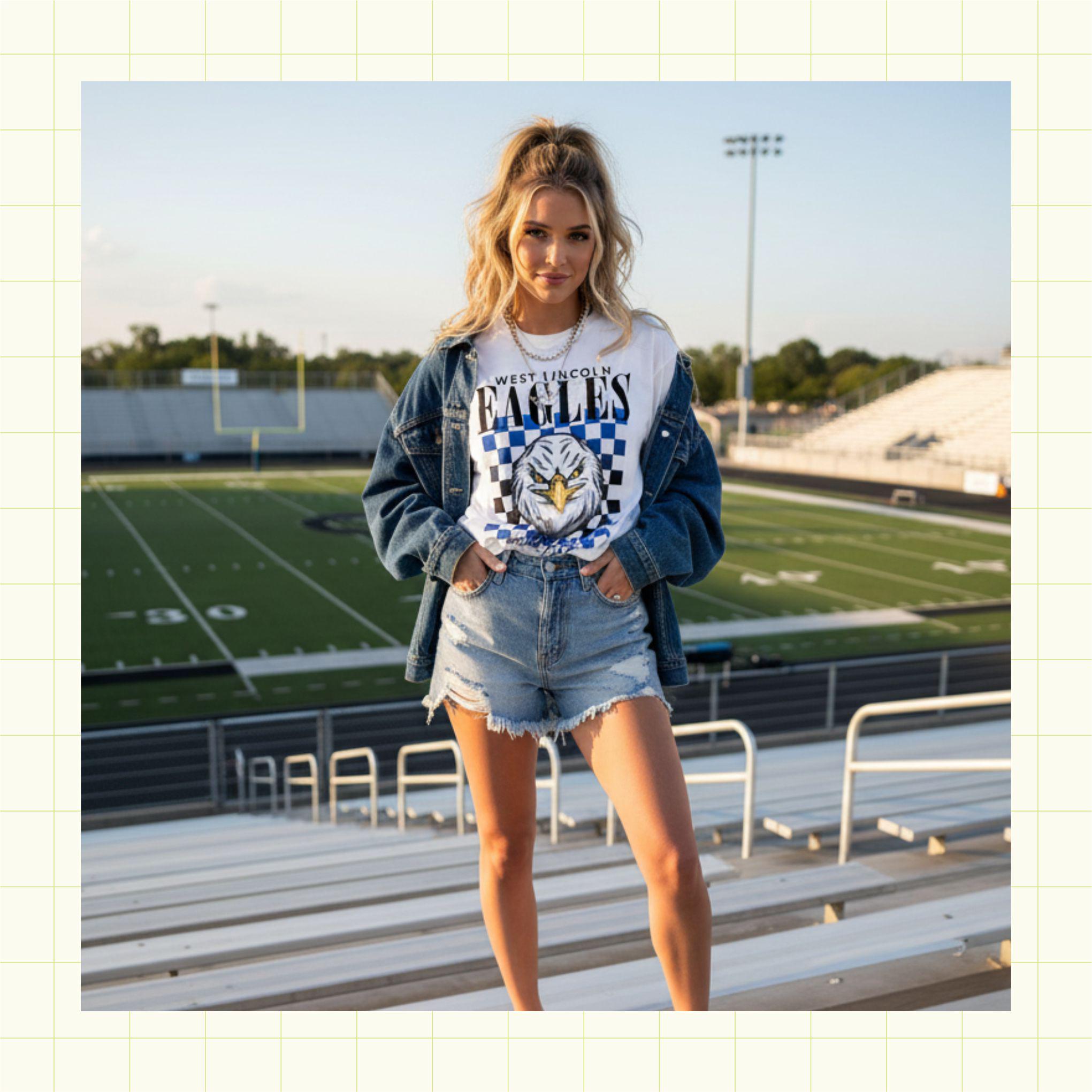 Ombre Checkered Custom Mascot School Spirit PNG Download File, custom school png, spirit png, DTF, Sublimation, dtg (SW1178)