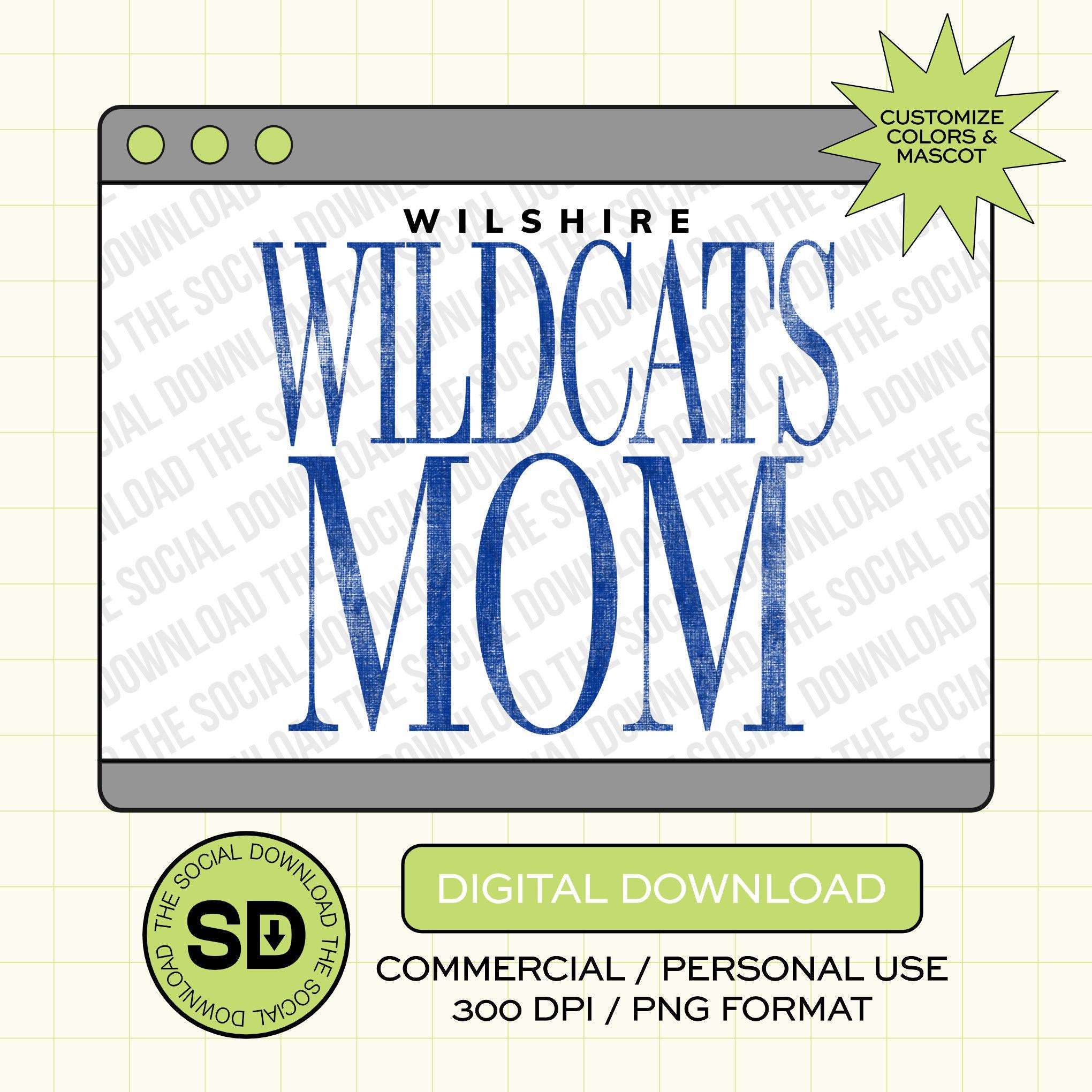 mascot Mom Custom School Spirit PNG Download File, custom school png, spirit png, DTF, Sublimation, dtg (SW1183)