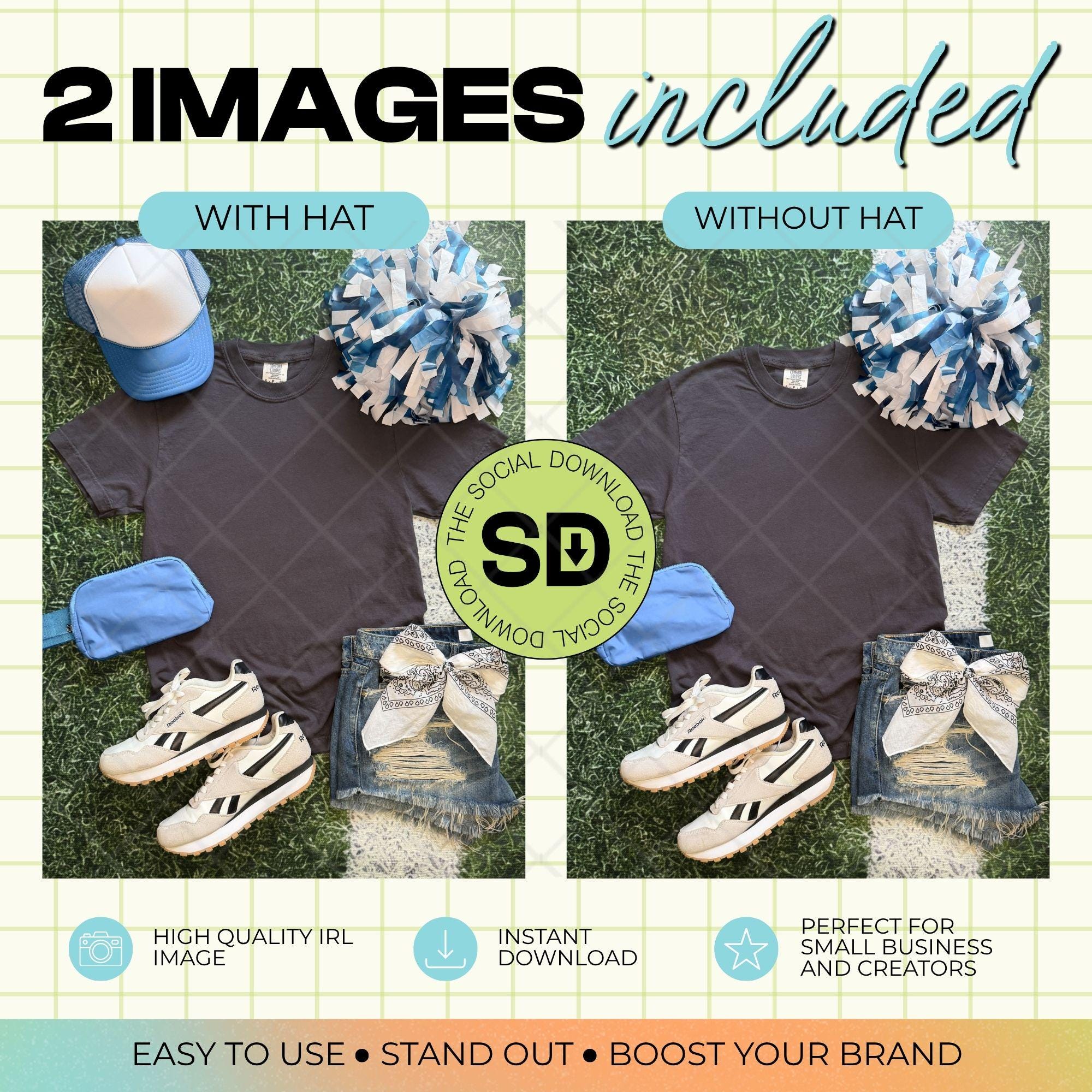 1717 Comfort Colors Graphite Mock Up- Black School Spirit Accessories (1717-CC-Graphite-GSW-Columbia)