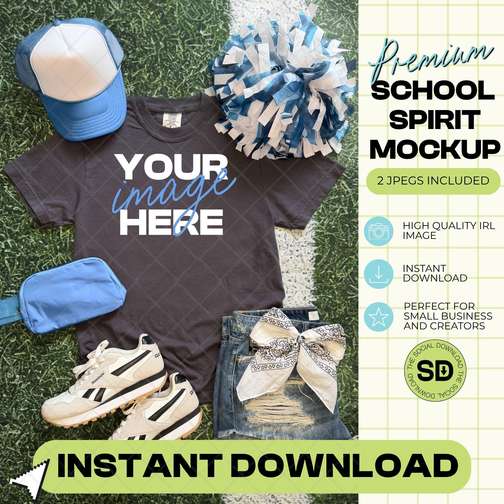 1717 Comfort Colors Graphite Mock Up- Black School Spirit Accessories (1717-CC-Graphite-GSW-Columbia)
