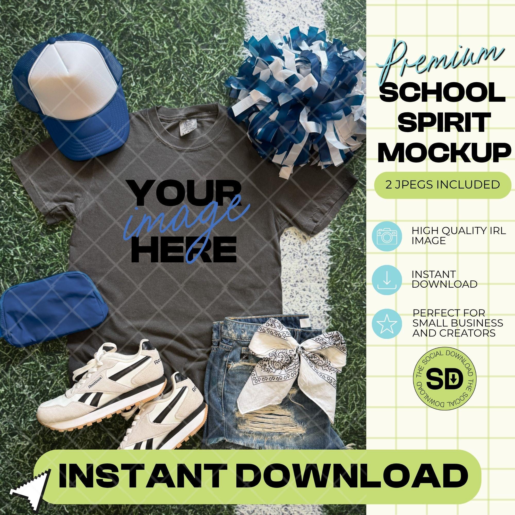 1717 Comfort Colors Pepper Mock Up- Navy School Spirit AccessoriesS (1717-CC-Pepper-GSW-Navy)