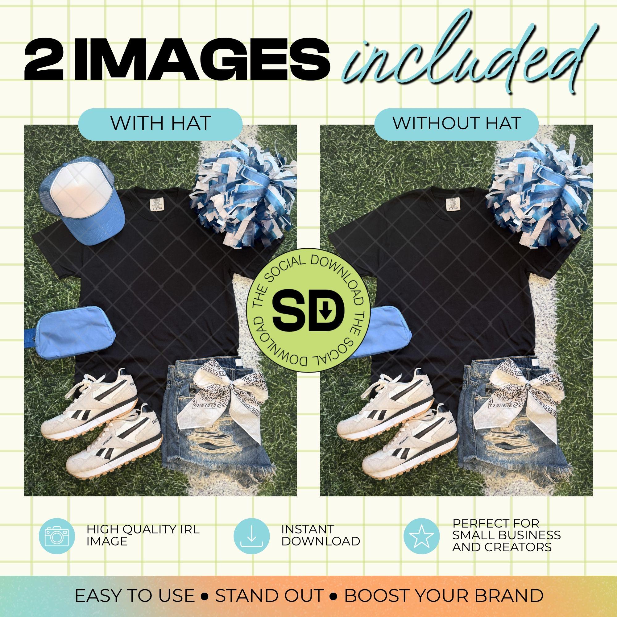 1717 Comfort Colors Black Mock Up- Columbia School Spirit Accessories (1717-CC-Black-GSW-Columbia)