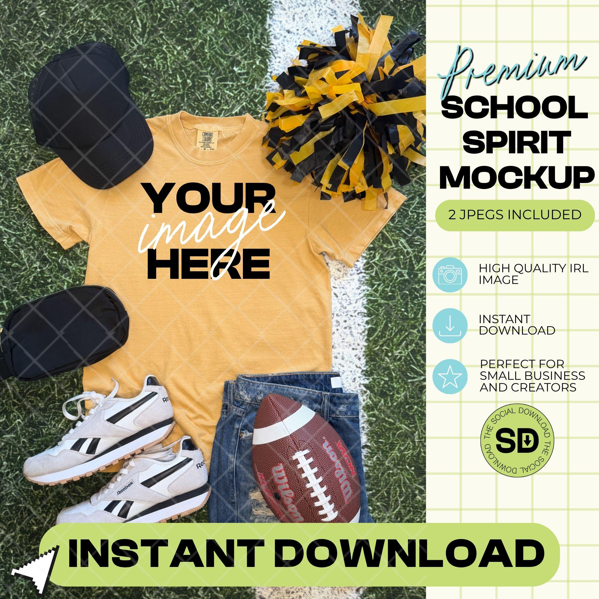 1717 Comfort Colors Mustard Football Mock Up (1717-CC-Mustard-FB)