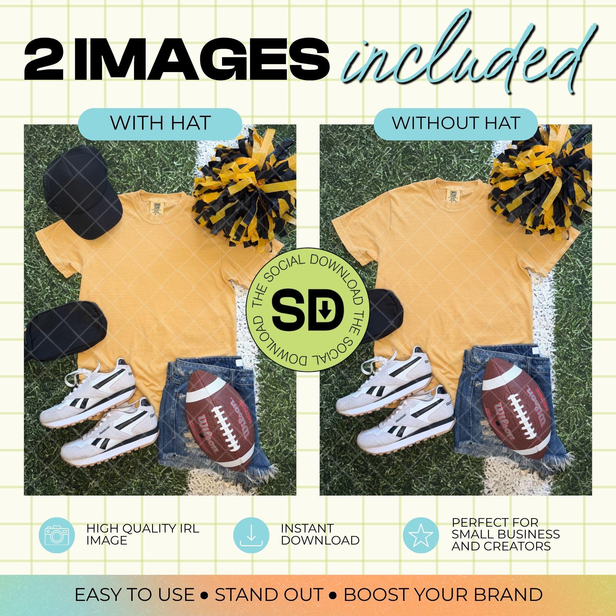 1717 Comfort Colors Mustard Football Mock Up (1717-CC-Mustard-FB)