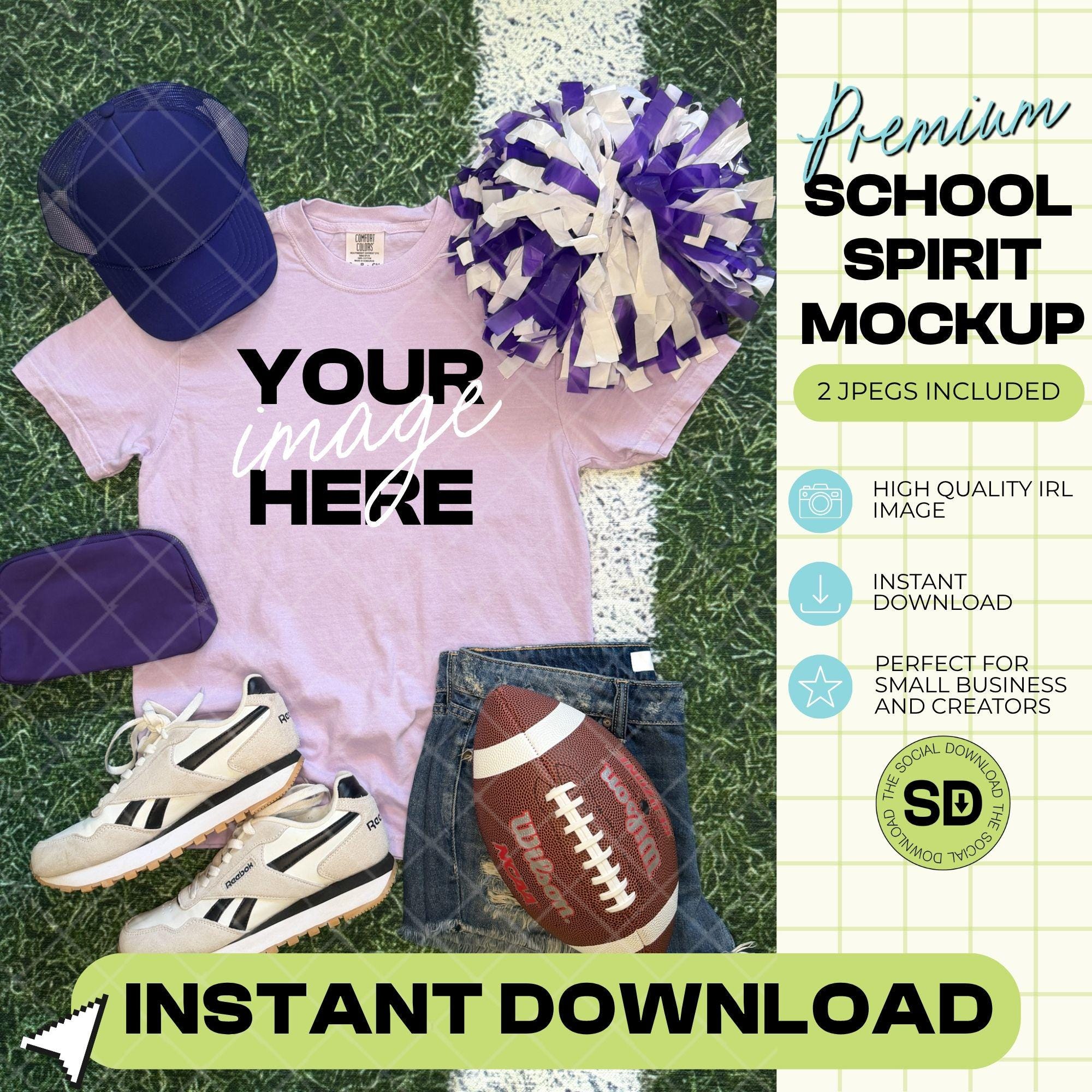 1717 Comfort Colors Orchid Football Mock Up (1717-CC-Orchid-FB)