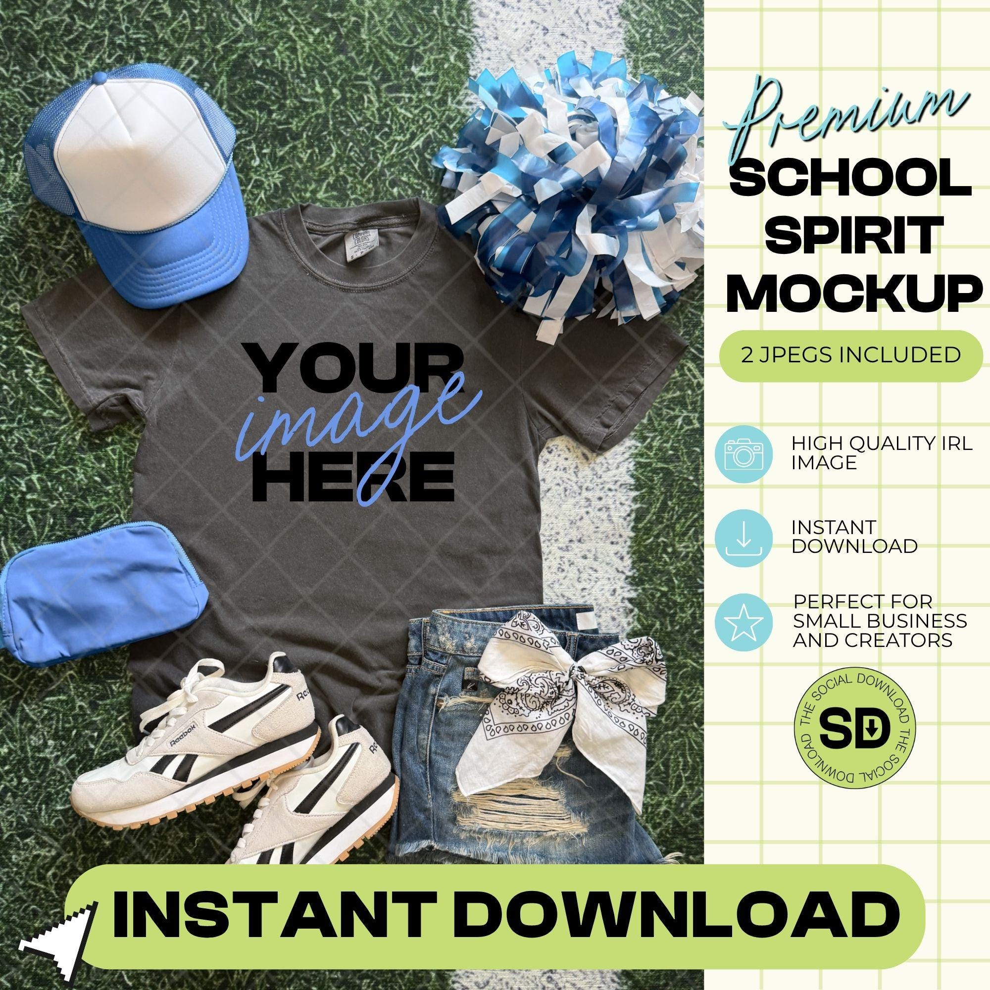 1717 Comfort Colors Pepper Mock Up- Columbia School Spirit Accessories (1717-CC-Pepper-GSW-Columbia)