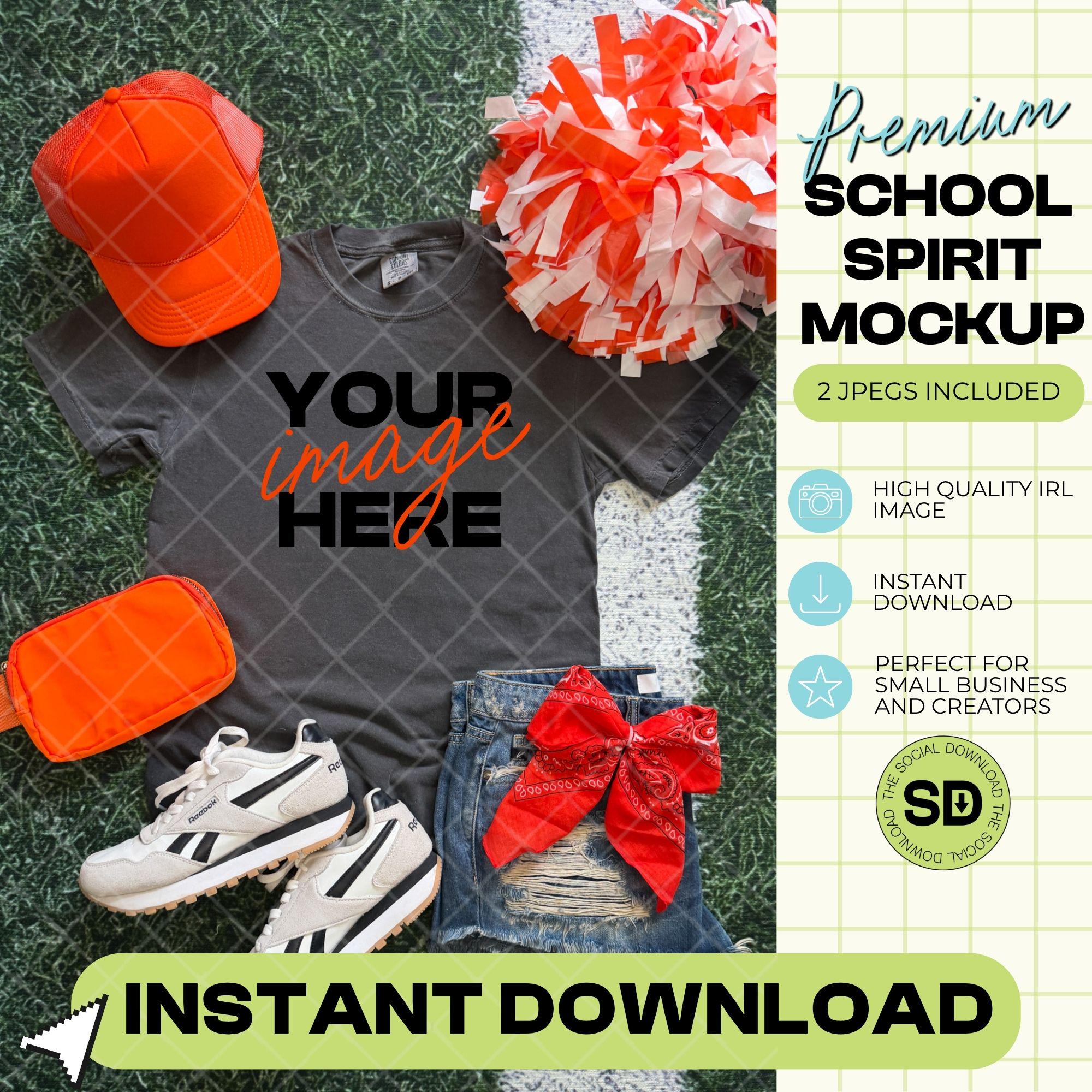1717 Comfort Colors Pepper Mock Up- Orange School Spirit Accessories (1717-CC-Pepper-GSW-Orange)