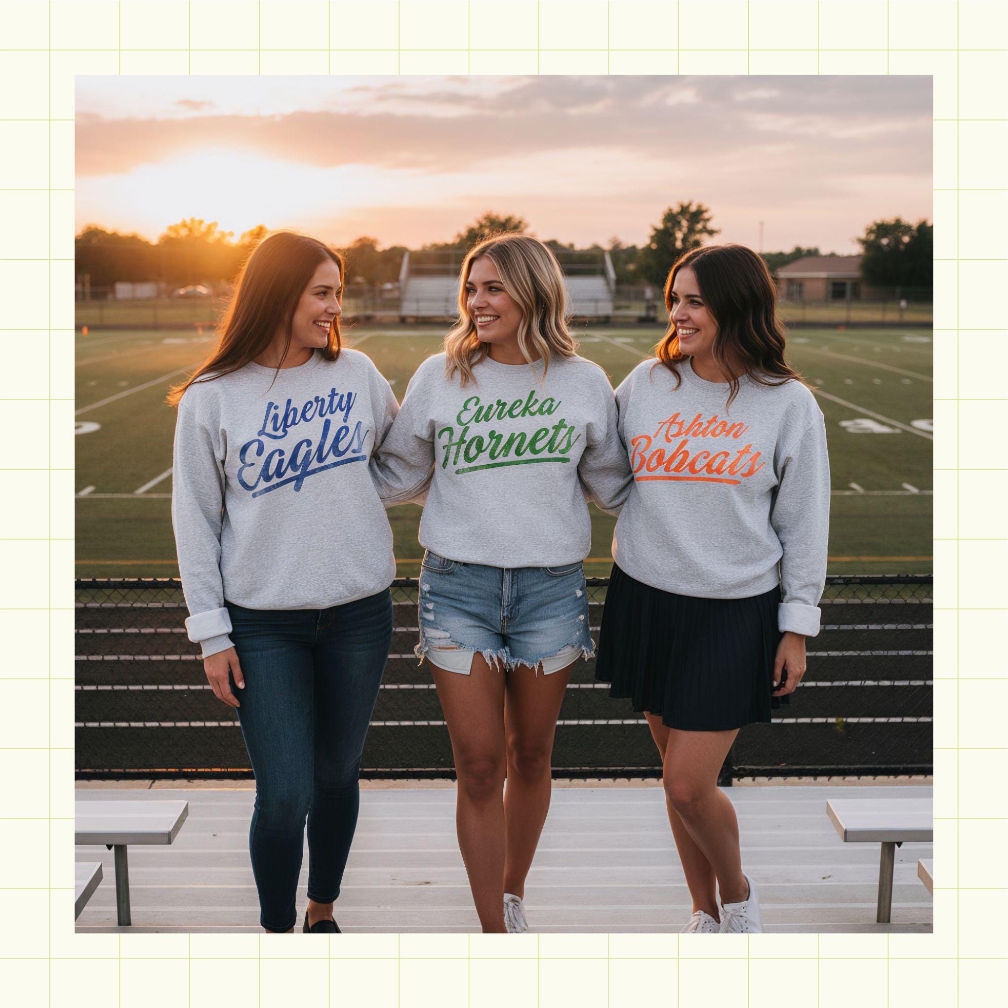 Simple Script Mascot Custom School Spirit PNG Download File, custom school png, spirit png, DTF, Sublimation, dtg (SW1197)