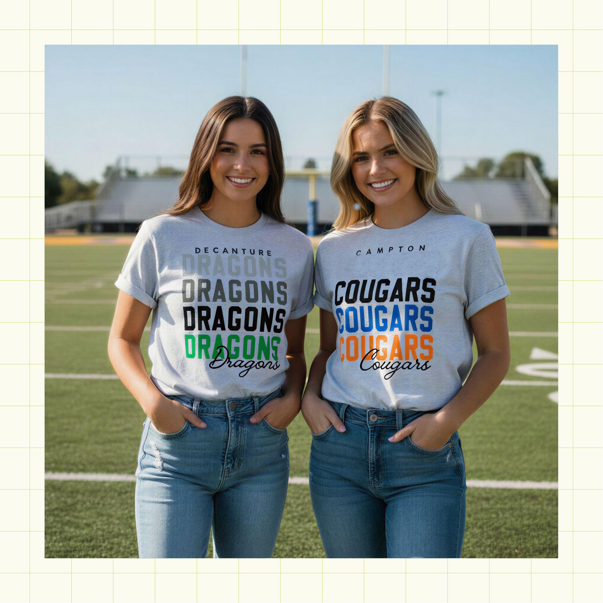 Mascot Ombre Repeat Custom School Spirit PNG Download File, custom school png, spirit png, DTF, Sublimation, dtg (SW1201)
