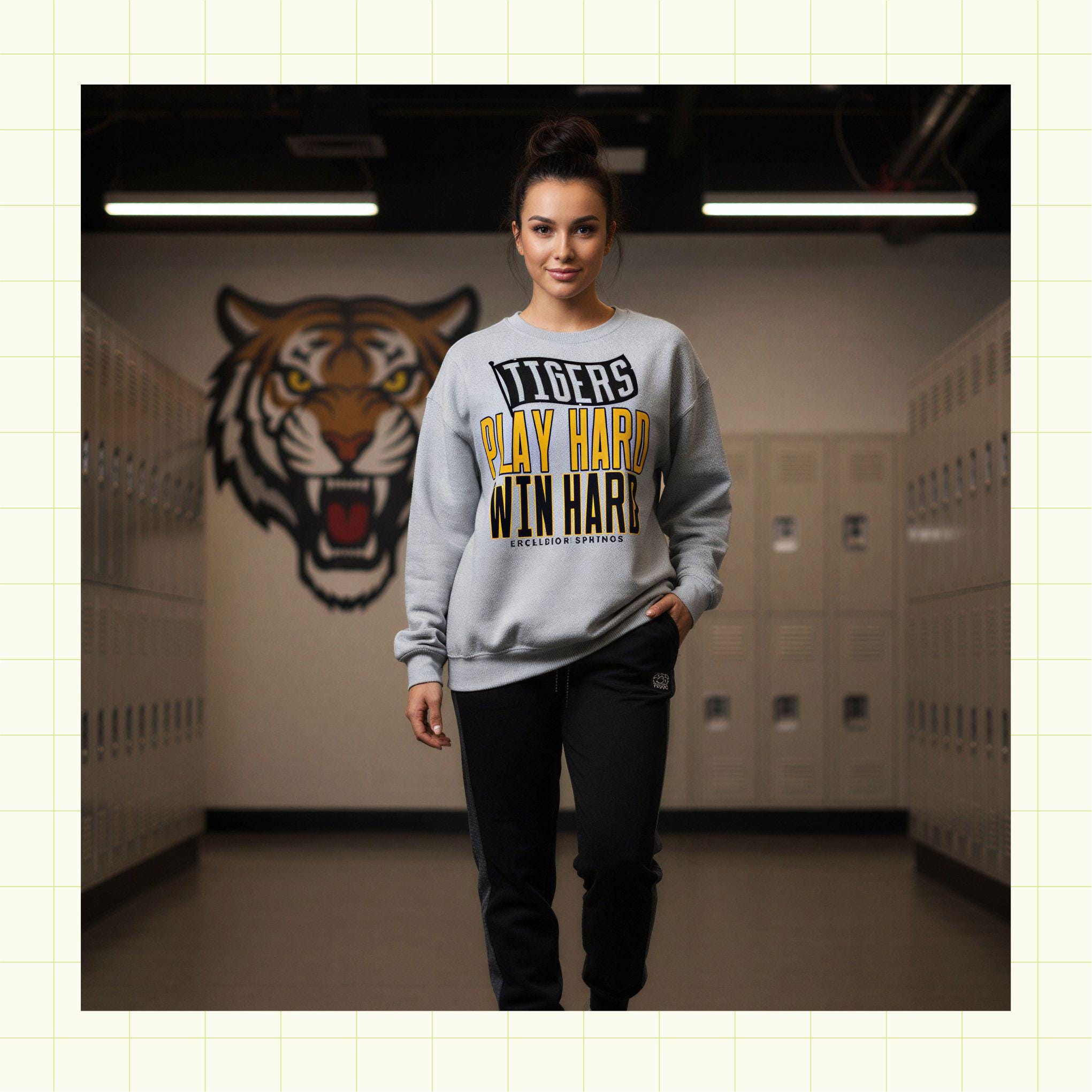 Play Hard Win Hard Custom School Spirit PNG Download File, custom school png, spirit png, DTF, Sublimation, dtg (SW1213)