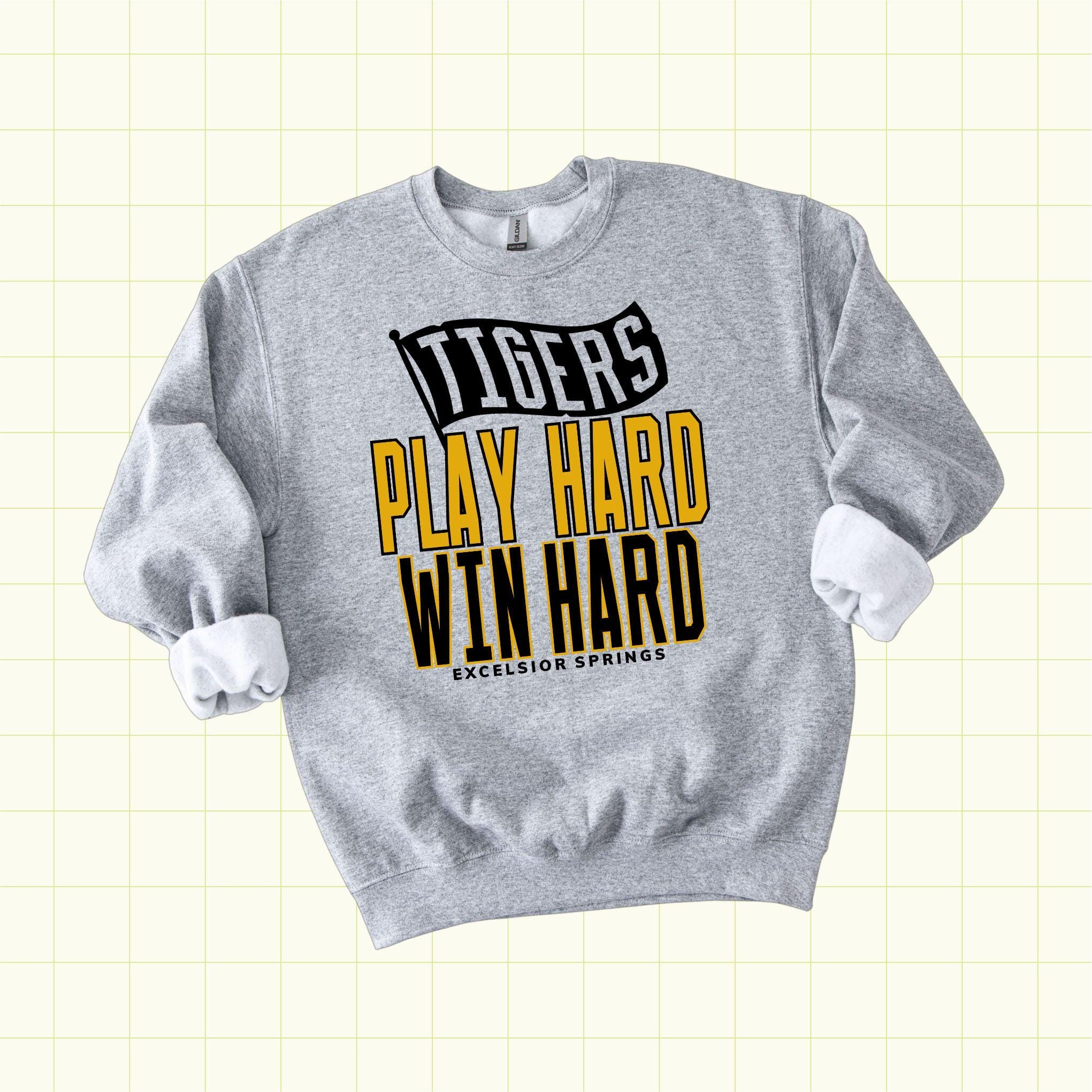 Play Hard Win Hard Custom School Spirit PNG Download File, custom school png, spirit png, DTF, Sublimation, dtg (SW1213)