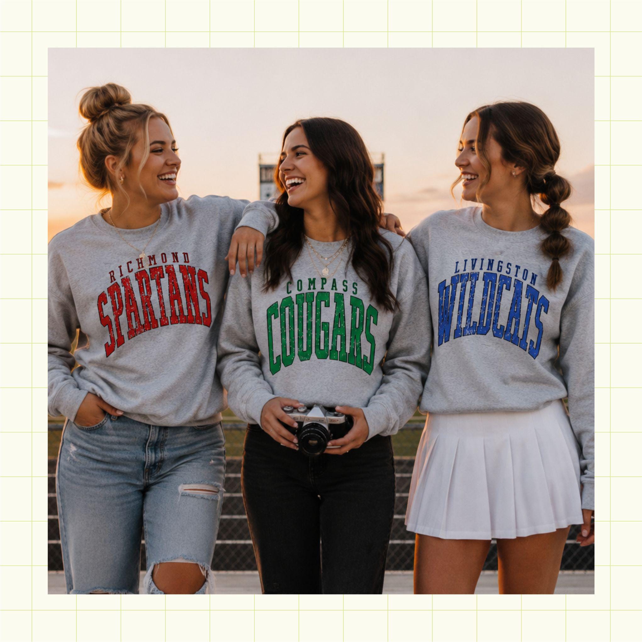 Distressed Varsity Custom School Spirit PNG Download File, custom school png, spirit png, DTF, Sublimation, dtg (SW1222)