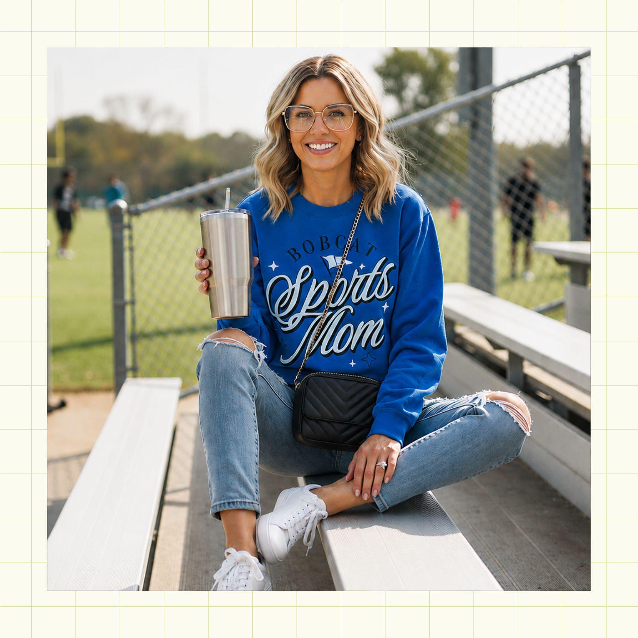 Sport Mom Mascot Custom School Spirit PNG Download File, custom school png, spirit png, DTF, Sublimation (SW1224)