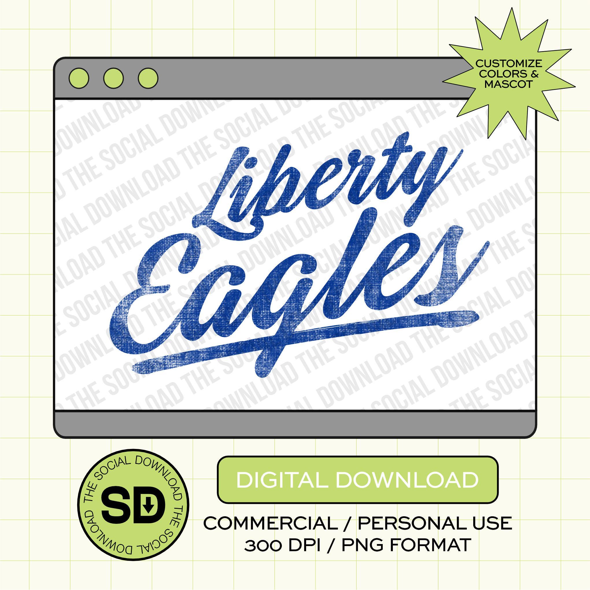 Simple Script Mascot Custom School Spirit PNG Download File, custom school png, spirit png, DTF, Sublimation, dtg (SW1197)