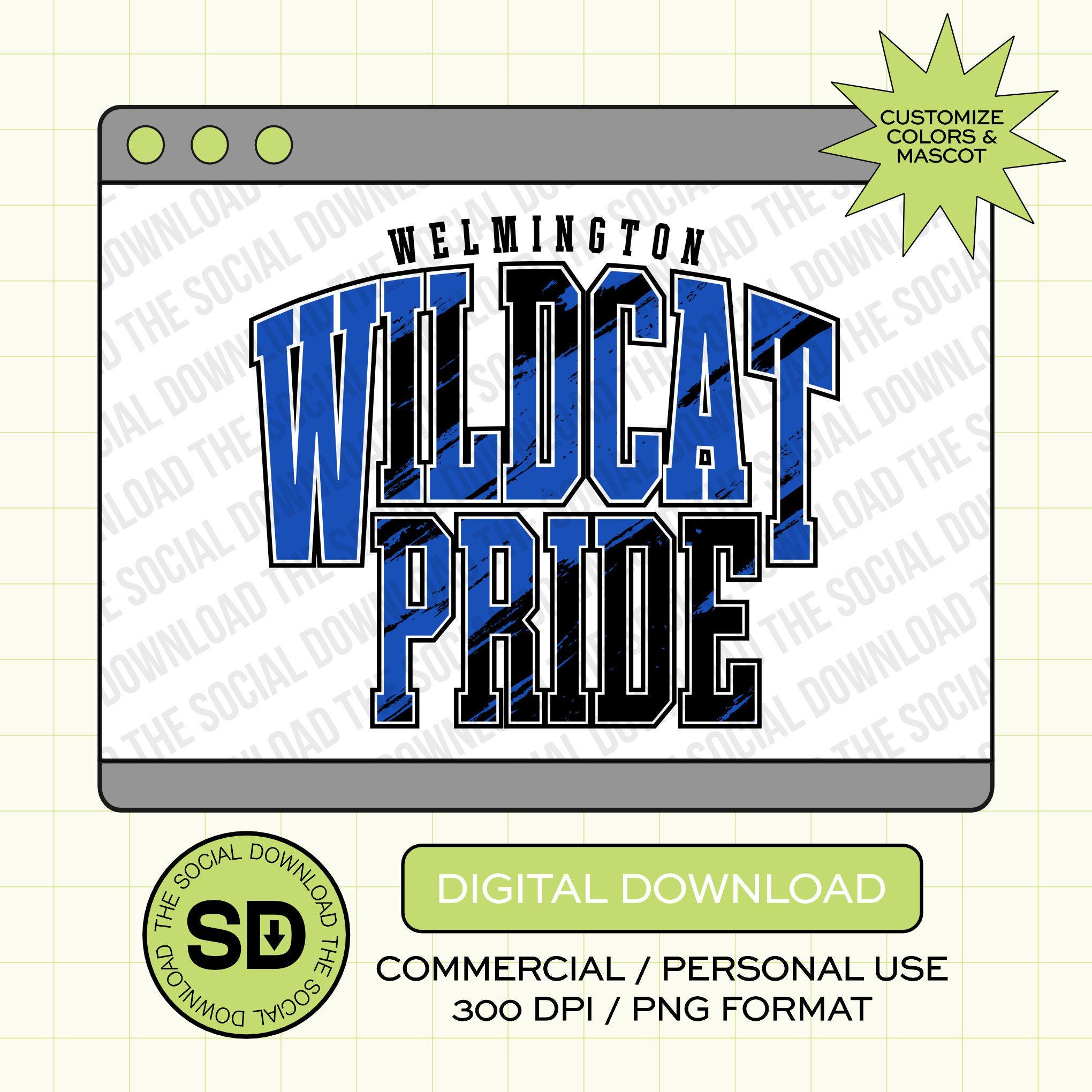 Abstract Mascot Pride Custom School Spirit PNG Download File, custom school png, spirit png, DTF, Sublimation, dtg (SW1200)