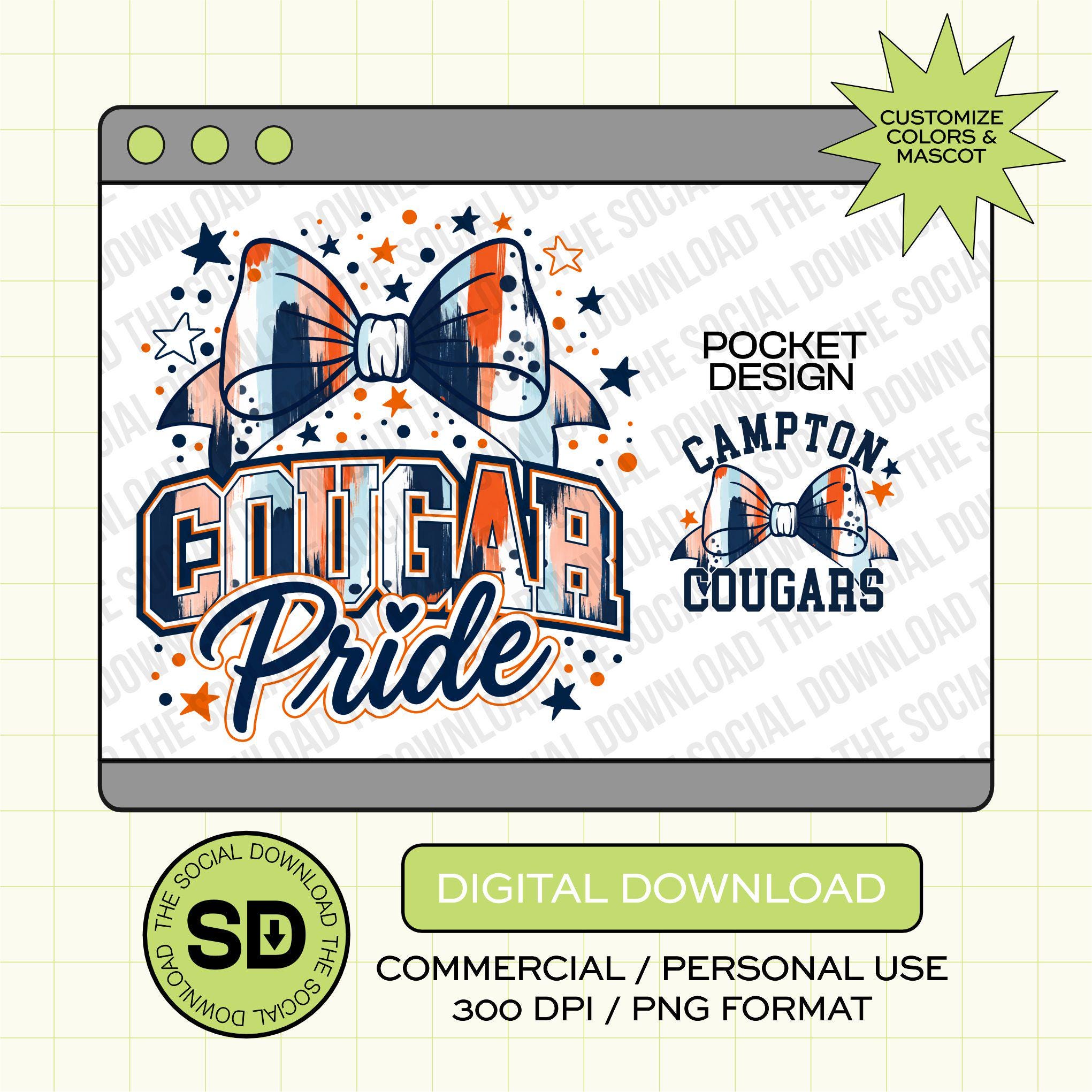 Confetti Preppy Bow Mascot Custom School Spirit PNG Download File, custom school png, spirit png, DTF, Sublimation, dtg (SW1216)
