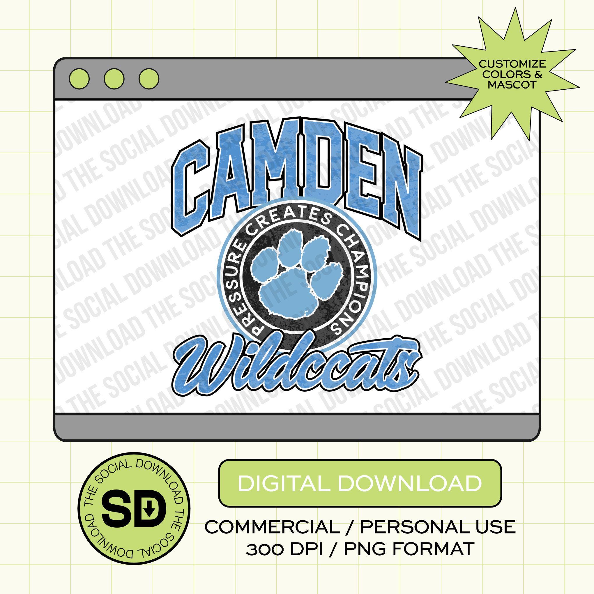 Champion Mascot Custom School Spirit PNG Download File, custom school png, spirit png, DTF, Sublimation, dtg (SW1221)
