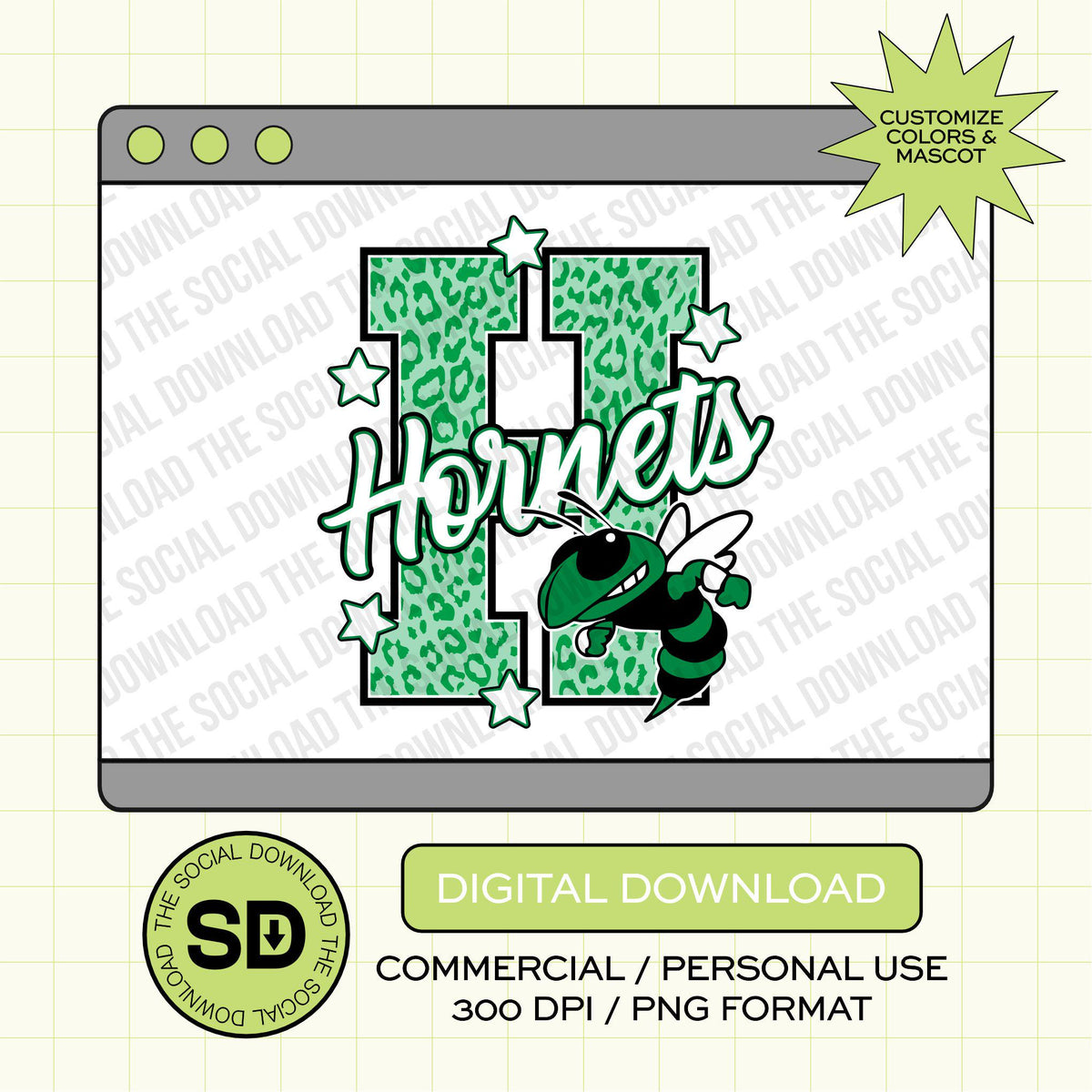 Trendy Leopard Pattern Letter Mascot Custom School Spirit PNG Download File, custom school png, spirit png, DTF,  (SW1232-LEO)